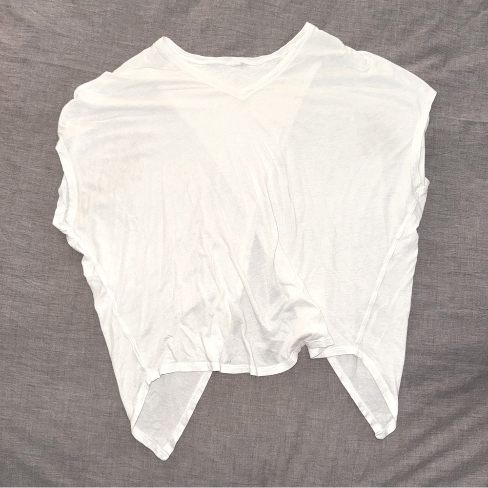 Lululemon Top With Split Back White - image 2